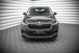 Maxton Design Spoiler předního nárazníku Škoda Kodiaq Facelift V.1 - černý lesklý lak