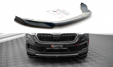 Maxton Design Spoiler předního nárazníku Škoda Kodiaq Facelift V.2 - černý lesklý lak