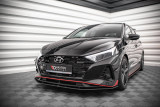 Maxton Design Spoiler předního nárazníku Street Pro Hyundai I20 N - červeno-černý