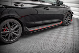 Maxton Design Prahové lišty s křidélky Street Pro Hyundai I20 N - červeno-černé