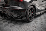 Maxton Design Boční lišty zadního nárazníku s křidélky Street Pro AUDI RS3 8Y Sportback - červeno-černé