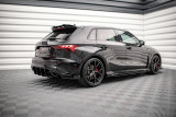 Maxton Design Prahové lišty s křidélky Street Pro AUDI RS3 8Y Sportback - červeno-černé