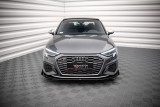 Maxton Design Spoiler předního nárazníku s křidélky Street Pro AUDI S3 8Y / A3 8Y S-Line - černé