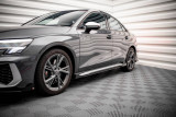 Maxton Design Prahové lišty s křidélky Street Pro AUDI S3 8Y / A3 8Y S-Line - červeno-černé