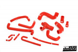 Do88 Set silikonových hadic vedení chladící kapaliny BMW M3 E30 S14B23 - Červené