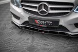 Maxton Design Spoiler předního nárazníku Mercedes E W212 AMG-Line Sedan V.2 - černý lesklý lak