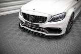 Maxton Design Spoiler předního nárazníku Mercedes C63 AMG C205 Coupe Facelift V.1 - černý lesklý lak
