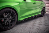 Maxton Design Prahové lišty s křidélky Street Pro AUDI RS3 8Y Sedan - černé