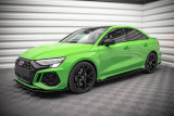 Maxton Design Prahové lišty s křidélky Street Pro AUDI RS3 8Y Sedan - červeno-černé