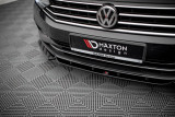 Maxton Design Spoiler předního nárazníku VW Passat B8 Facelift V.1 - karbon