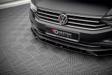 Maxton Design Spoiler předního nárazníku VW Passat B8 Facelift V.2 - texturovaný plast