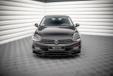 Maxton Design Spoiler předního nárazníku VW Passat B8 Facelift V.2 - černý lesklý lak