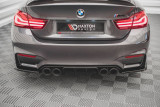 Maxton Design Boční lišty zadního nárazníku BMW M4 (F82) V.2 - texturovaný plast