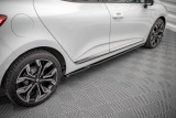 Maxton Design Prahové lišty Renault Clio Mk5 - černý lesklý lak