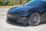 Maxton Design Spoiler předního nárazníku Tesla Model 3 V.2 - černý lesklý lak