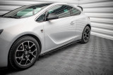 Maxton Design Prahové lišty Opel Astra J GTC OPC-Line - černý lesklý lak