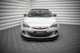 Maxton Design Spoiler předního nárazníku s křidélky Street Pro Opel Astra J GTC OPC-Line - černý