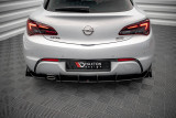 Maxton Design Zadní difuzor s křidélky Street Pro Opel Astra J GTC OPC-Line - červeno-černý
