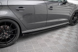Maxton Design Prahové lišty s křidélky Street Pro AUDI S3 8V Sportback Facelift - černé
