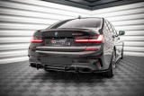 Maxton Design Zadní difuzor Street Pro BMW 3 G20 M-Pack - červeno-černý