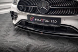 Maxton Design Spoiler předního nárazníku Mercedes E W213 AMG-Line Facelift V.1 - texturovaný plast