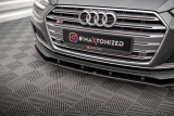 Maxton Design Spoiler předního nárazníku Street Pro AUDI S5 / A5 S-Line B9 - černý