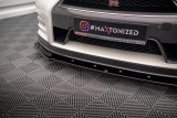 Maxton Design Spoiler předního nárazníku Nissan GT-R Facelift - černý lesklý lak