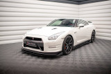 Maxton Design Spoiler předního nárazníku s křidélky Nissan GT-R Facelift - texturovaný plast