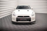 Maxton Design Spoiler předního nárazníku s křidélky Nissan GT-R Facelift - texturovaný plast