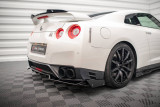 Maxton Design Spoiler zadního nárazníku s křidélky Nissan GT-R Facelift - karbon