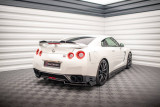 Maxton Design Spoiler zadního nárazníku s křidélky Nissan GT-R Facelift - karbon