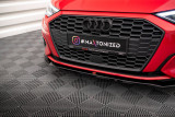 Maxton Design Spoiler předního nárazníku AUDI A3 8Y V.2 - černý lesklý lak