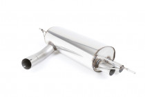 Rear Silencer with GT-80 Polished Trims (OE Twin Left Valance) - EC Approved