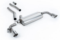 OPF-back exhaust system BMW 1 128ti (F40 5-door) - Dual GT-115 Polished Trims