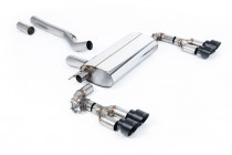 OPF-back exhaust system BMW 1 M135i xDrive (F40 5-door) - Quad GT-100 Cerakote Black Trims / Maxton diffuser