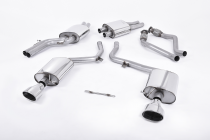 Milltek Sport Catback exhaust AUDI S5 3.0 TFSI S Tronic B8 Coupe/Cabrio - Resonated / Polished oval tips