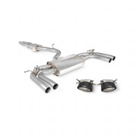 Valved GPFback exhaust AUDI RS3 8Y Sportback 2,5 TFSI Scorpion Exhaust - Resonated / Carbon Ascari tips