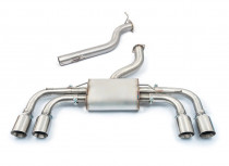 Cobra Sport Race GPFback Performance exhaust VW Golf R (Mk8) 2.0 TSI (21>) - Non-resonated / tailpipes TP80-BLK