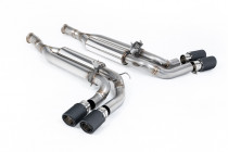 Klapkový catback výfuk Mercedes G63 AMG W463 4.0 V8 OPF/GPF Milltek Sport - Karbonové koncovky