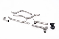 Catback výfuk dual Ford Fiesta mk8 1.0T EcoBoost 100hp / 125hp / 140hp 2017-2019 Milltek Sport - Bez rezonátoru / Černé koncovky