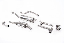 Catback výfuk dual Ford Fiesta mk8 1.0T EcoBoost 100hp / 125hp / 140hp 2017-2019 Milltek Sport - S rezonátorem / Leštěné koncovky