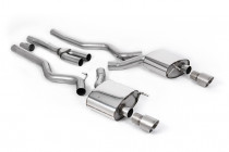 Catback sportovní výfuk Ford Mustang 2.3T Ecoboost S650 Milltek Sport - Bez rezonátoru / Titanové koncovky