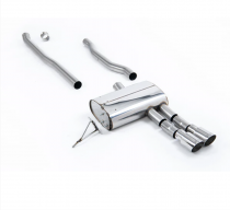 Catback výfuk (F55) Mini Cooper S 2.0 Turbo Milltek Sport - Hlasitější / Leštěné koncovky