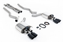 Klapkový sportovní catback výfuk Ford Mustang 5.0 V8 GT Fastback S550 2015-2018 Milltek Sport - Černé koncovky