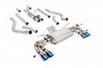 Milltek Sport Catback sportovní výfuk Land / Range Rover Defender 130 5.0 V8 500hp - S rezonátorem / Opálené titanové koncovky