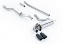 Downpipe-back Audi UR quattro 10v Turbo Milltek Sport - Non-resonated /Cerakote Black Tips