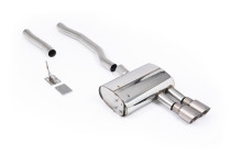 Milltek Sport OPF/GPF Back výfuk Mini Cooper S (F56) 2.0 Turbo – s broušenými titanovými koncovkami – EC Approved (vyžaduje řezání OE výfuku, pouze pro vozy se 70mm OE systémem)