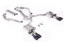 Catback výfuk AUDI S5 Sportback B9 3.0 TFSI V6 (Sport Diff) Milltek Sport - bez rezonátoru / černé oválné koncovky