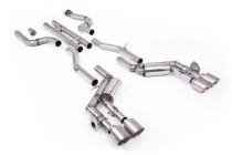 Catback výfuk Chevrolet Camaro Gen 6 SS 6.2L V8 - Milltek Sport - H-Pipe Valved System / broušené titanové koncovky