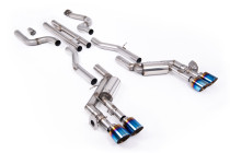 Catback výfuk Chevrolet Camaro Gen 6 SS 6.2L V8 - Milltek Sport - H-Pipe Valved System / pálené/modré titanové
